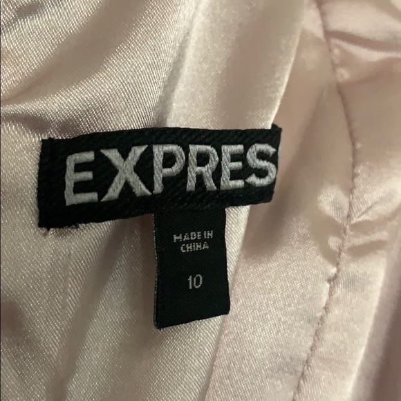 EXPRESS FLOWER ROUCHED BANDAGE BODYCON DRESS SZ 10 NEW LINED - Picture 9 of 11